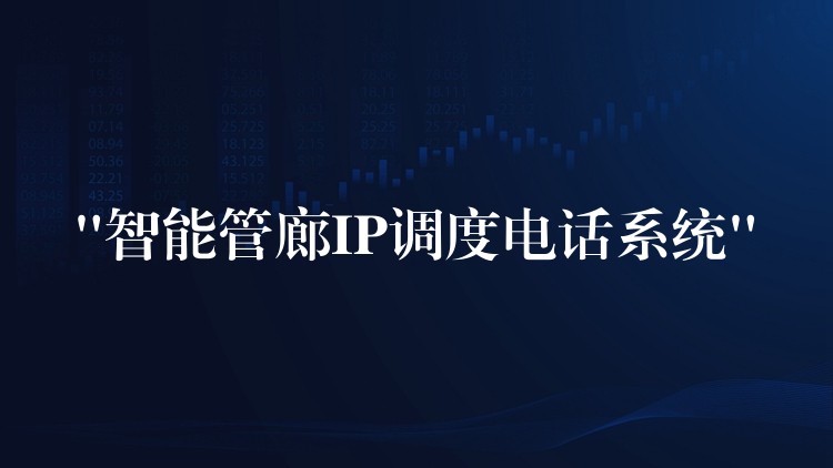 “智能管廊IP調度電話系統(tǒng)”
