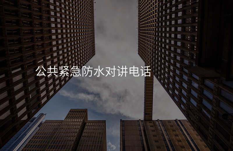  公共緊急防水對(duì)講電話
