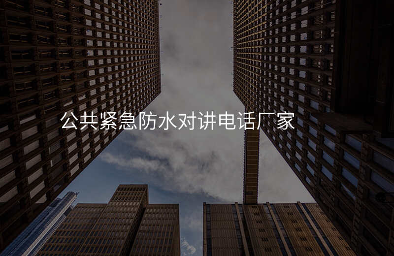  公共緊急防水對(duì)講電話廠家