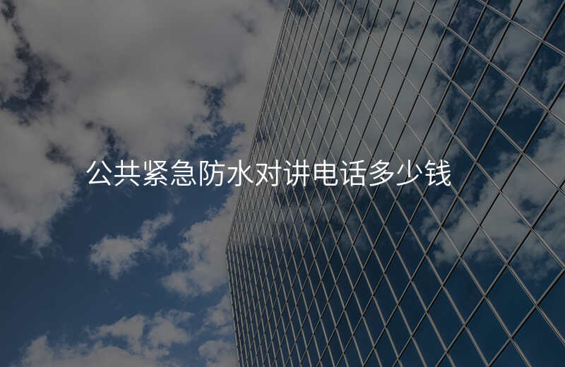  公共緊急防水對(duì)講電話多少錢