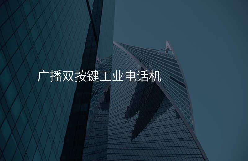  廣播雙按鍵工業(yè)電話機